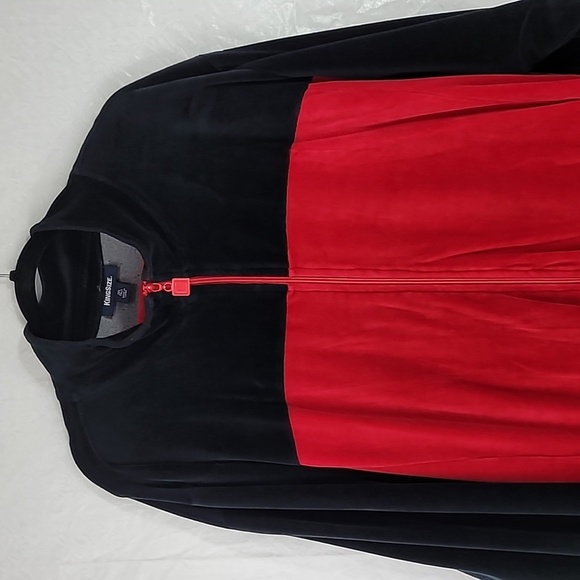 King Size Tall Sweat Suit 2 Piece Size 3XL Red/Black - Picture 2 of 10